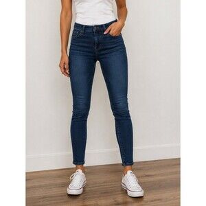 Madewell Mid-Rise 9" Skinny Jeans Women's Dark Wash Stretch Denim Size 26
